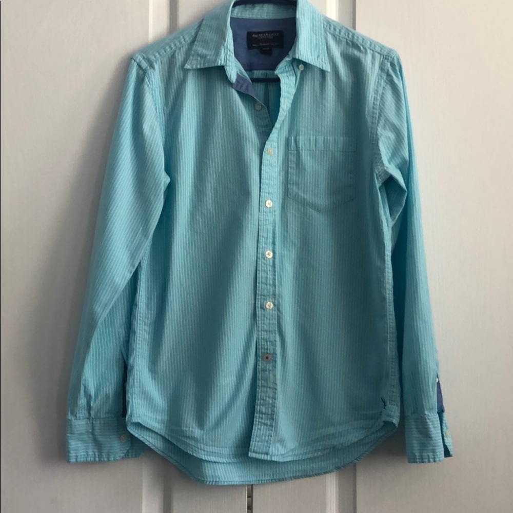American eagle dress shirt button down XS